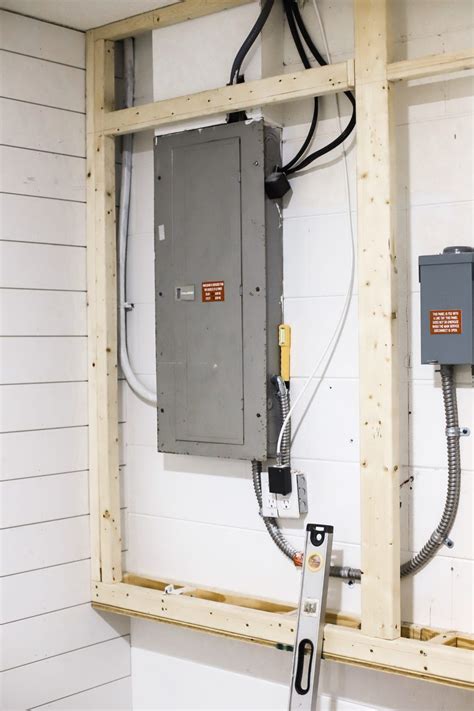 framing out basement electrical box under window|circuit breaker .